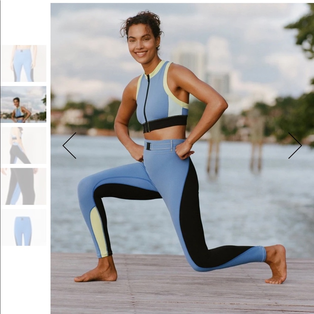 Solid & Striped TREK BELT BAG LEGGING bra BLUE S